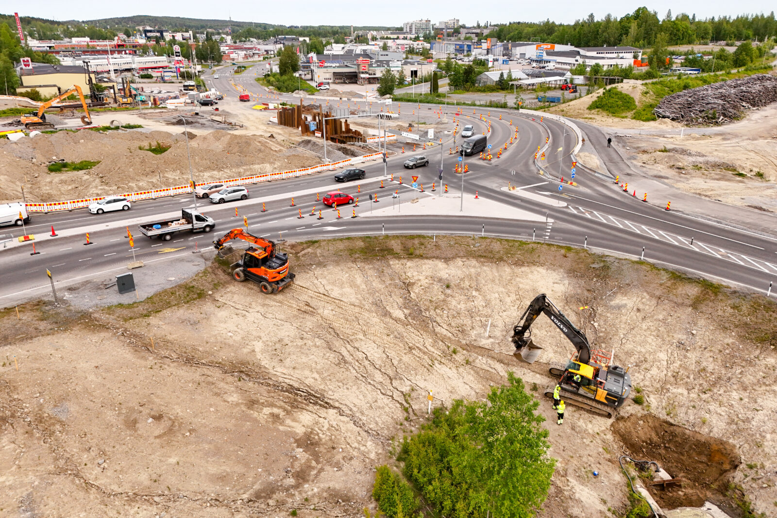 Pimara urakoi Tampereen Lielahdessa.