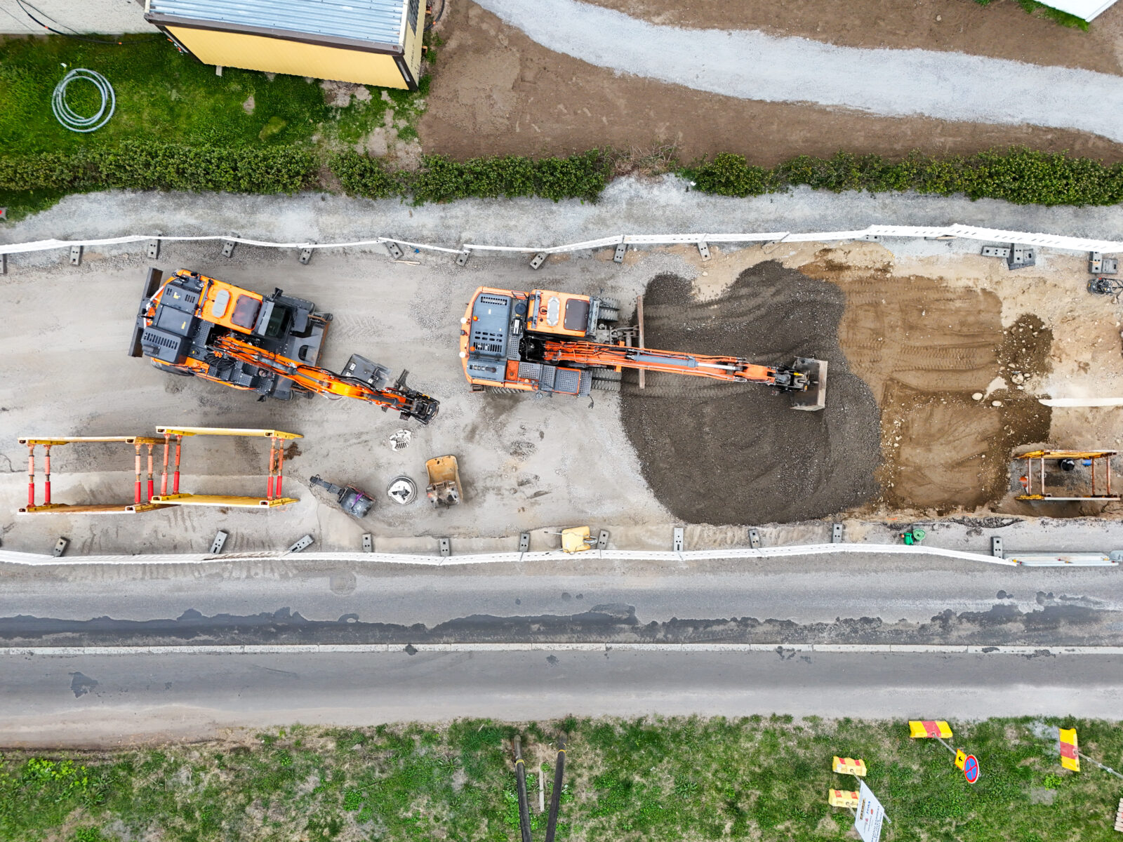 Maanrakennusta Tampereen Tohlopissa.